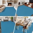 thumbnail image 6 of Wave Ride Area Rugs 6x9 for Living Room, Farmhouse Solid Blue Color Modern Art Non Slip Washable Rug Runner, Low Pile Indoor Floor Carpet Mat Bathroom Rugs for Bedroom, Kids Room, 6 of 9