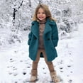 thumbnail image 2 of Generic Toddler Baby Kids Girls Coat Winter Windproof Thicken Coat Jacket Warm Button Outerwear Jacket Comfortable Breathable for Home Indoor Outdoor（4-5 Years Brown）, 2 of 8