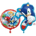 thumbnail image 1 of Set de globos Sonic The Hedgehog Foil, juego de 2 unidades, multicolor, 1 of 5