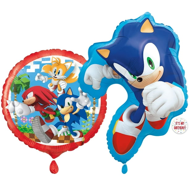 Set de globos Sonic The Hedgehog Foil, juego de 2 unidades, multicolor