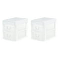 thumbnail image 1 of Gracious Living Organiseur de Bureau à 2 Tiroirs avec Couvercle Rabattable (Lot de 2), 1 of 12