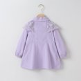 thumbnail image 5 of Vedolay Toddler Baby Girl Coats Plaid Button Long Sleeve Coat Cardigan Tops Purple,120, 5 of 5