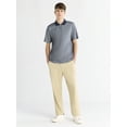 thumbnail image 2 of Free Assembly Men's Oxford Stripe Polo Shirt, Sizes XS-3XL, 2 of 5