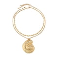 thumbnail image 1 of Concha de mar collar de oro concha de mar bruja accesorios de disfraces para niños adultos（1PC）, 1 of 3