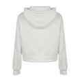 thumbnail image 4 of Cárdigan Sudadera recortada para mujer, sudadera con capucha de manga larga de Color sólido, ropa de calle para primavera y otoño Cgtredaw Blanco T M para Mujer, 4 of 9