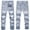 Light Blue, variant on SILVERCELL Childrens Jean Denim Pants Boys’ Ripped Distressed Straight Leg Pant Casual Washed Denim Pants for 5-13 Years Kids Teen