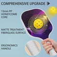 thumbnail image 2 of Pickleball Paddles Set Of 2, Fiberglass Surface, Galaxy Print, 4 Balls & Bag, 2 of 5
