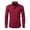 A1-Red1610, variant on XIAONU Men Solid Button Down Shirt Long Sleeve Pocket formal Dress Top