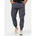 thumbnail image 5 of Men's Cargo Trousers With Three-dimensional Pockets Solid Color Casual Pants, 5 of 10