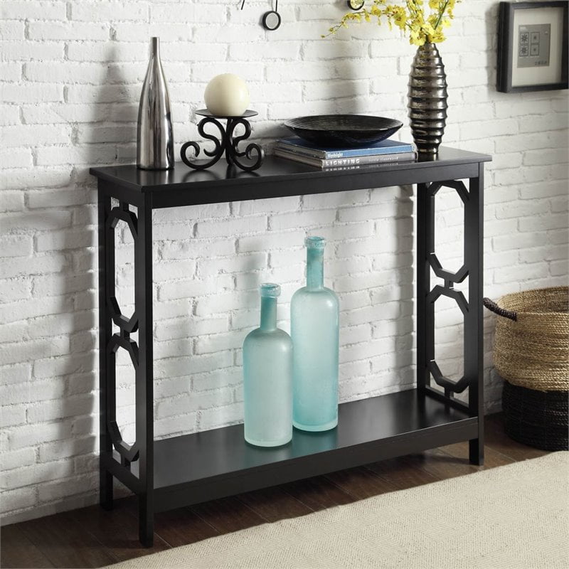 Convenience Concepts Omega Console Table In Black Wood Finish Canada Convenience Concepts Omega Console, Convenience Concepts Omega Console Table Gray