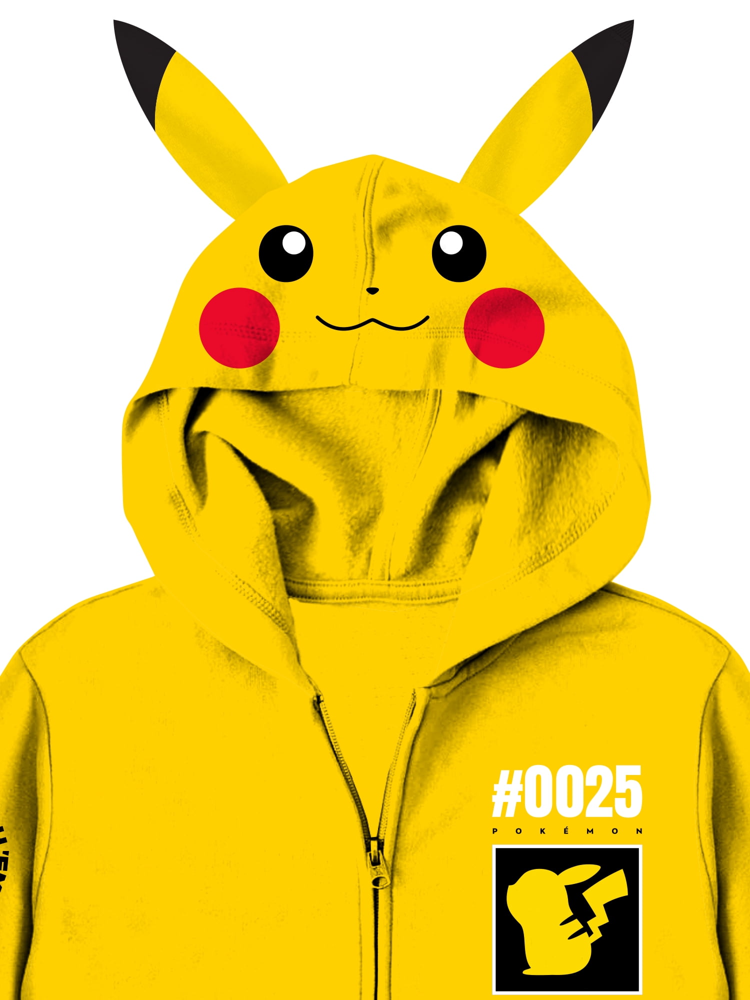 Boys, Licensed Cosplay Hoodie, Pokemon Pikachu, Sizes XS-XXL