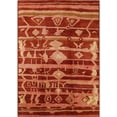thumbnail image 1 of Ahgly Company Machine Washable Indoor Rectangle Industrial Modern Red Area Rugs, 3' x 5', 1 of 7