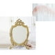 thumbnail image 4 of Tabletop Decorativo Espejo Oval con Soporte de Oro Marco Maquilje Espejo Retro Zulema espejo para maquillarse, 4 of 7