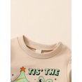 thumbnail image 4 of Gureui Toddler Infant Baby Romper, Long Sleeve Round Neck Letters Print Casual Fall Spring Christmas Short Jumpsuit for Boy Girl, 4 of 8