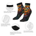 thumbnail image 5 of Naloa Colorful Owl Forest Ankle Socks for Women Non Slip Socks No Show Socks Classic Low Cut Casual Socks Casual Socks, 5 of 7