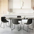 thumbnail image 4 of Dycanpo 18'' Counter Height Bar Stools Set of 2 with Back for Home Kitchen Island, Black, 4 of 9