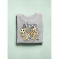 thumbnail image 3 of Superhero Fun Starry-Eyed Trendy Graphic Symbol Women's Sweatshirt, 3 of 4