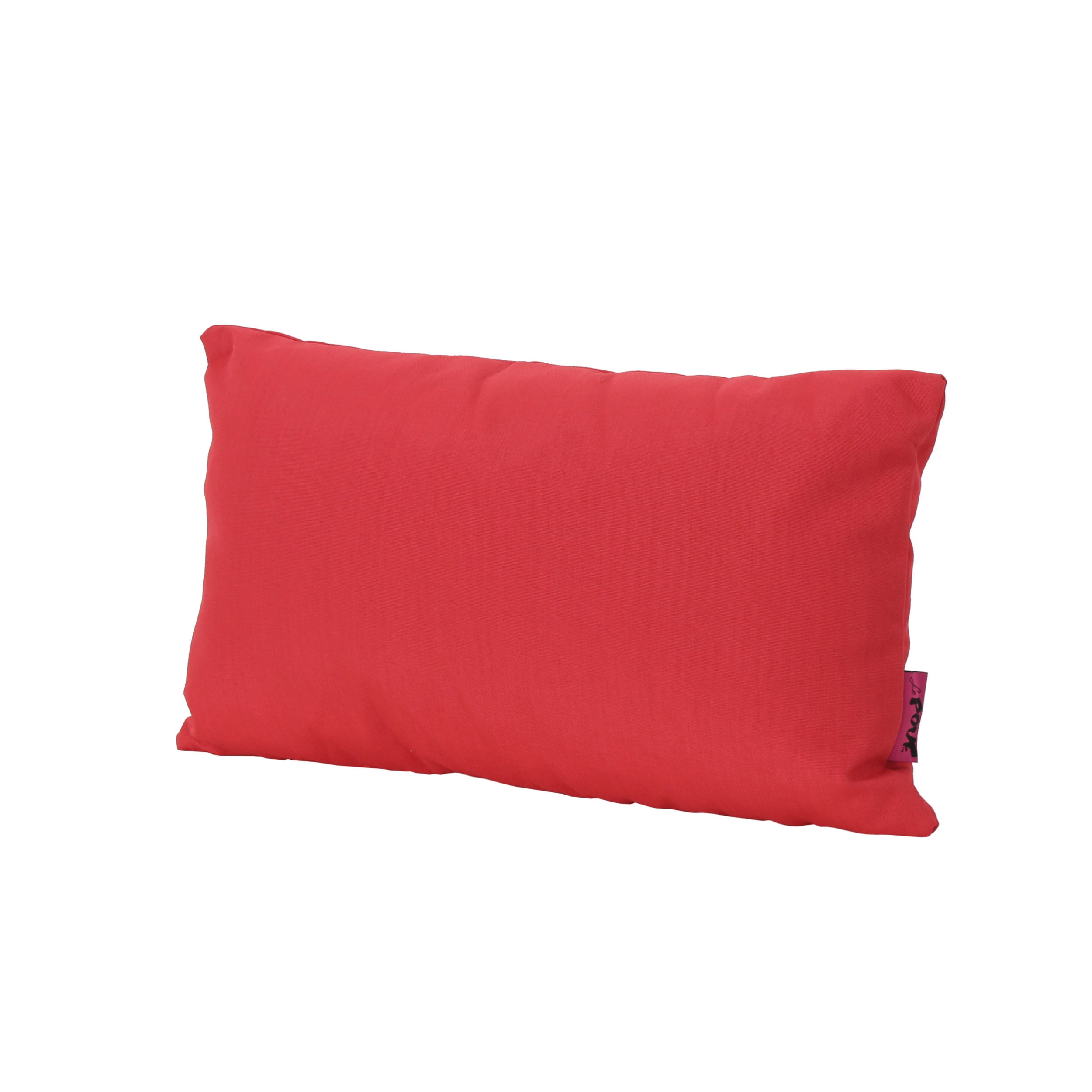 Esme Outdoor 18 x 11.5 inWater Resistant Fabric Rectangular Pillow, Red