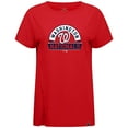 thumbnail image 2 of Women's Levelwear Red Washington Nationals Influx Banner Arch T-Shirt, 2 of 3