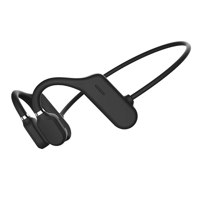 Cateissary Auriculares de conducción de aire Auriculares inalámbricos Bluetooth 5.0 Auriculares deportivos impermeables IPX6 Cables de audio/vídeo negro