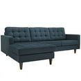 thumbnail image 2 of Modway Empress Left-Facing Upholstered Fabric Sectional Sofa in Azure, 2 of 5