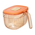 thumbnail image 2 of Standing Lid Seasoning Jar Glass Shaker Kitchen Seasoning Bottle Jar Household Seasoning Oil Pot MSG Seasoning Box With Spoon, 2 of 6