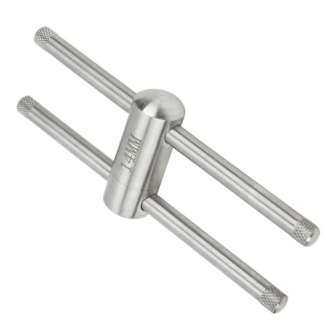 Herramienta de Presión de Punta de Referencia, Billar Tip Press Tool 14x5.5cm Supresor de Punta de Señal de Acero inoxidable, Para Amantes del Billar en el Hogar