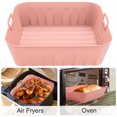 thumbnail image 3 of Fairnull Fryer Liner High Temperature Resistant Food Grade Non-Stick Square Silicone Fryer Basket Roasting Pan Kitchen Supplies, 3 of 8