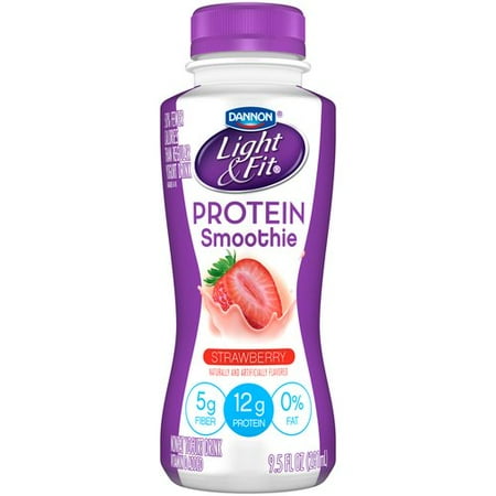 Dannon Light & Fit Strawberry Protein Smoothie Nonfat Yogurt Drink, 9.5 Fl. Oz.