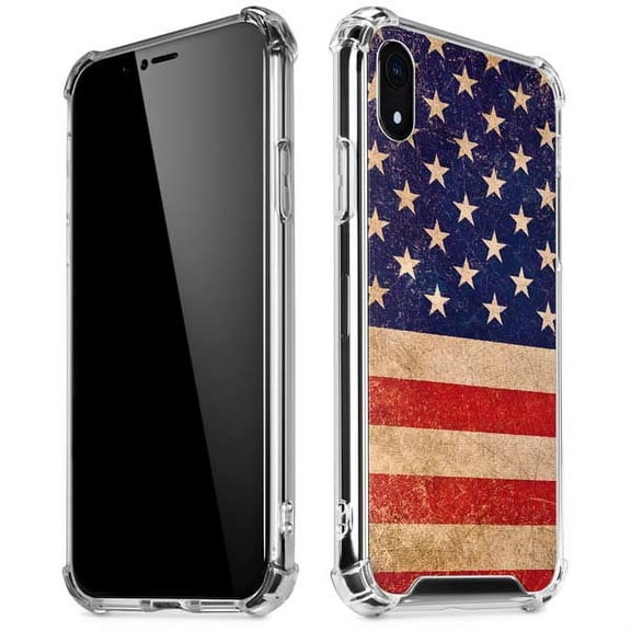 Skinit Countries of the World Distressed American Flag iPhone XR Clear Case