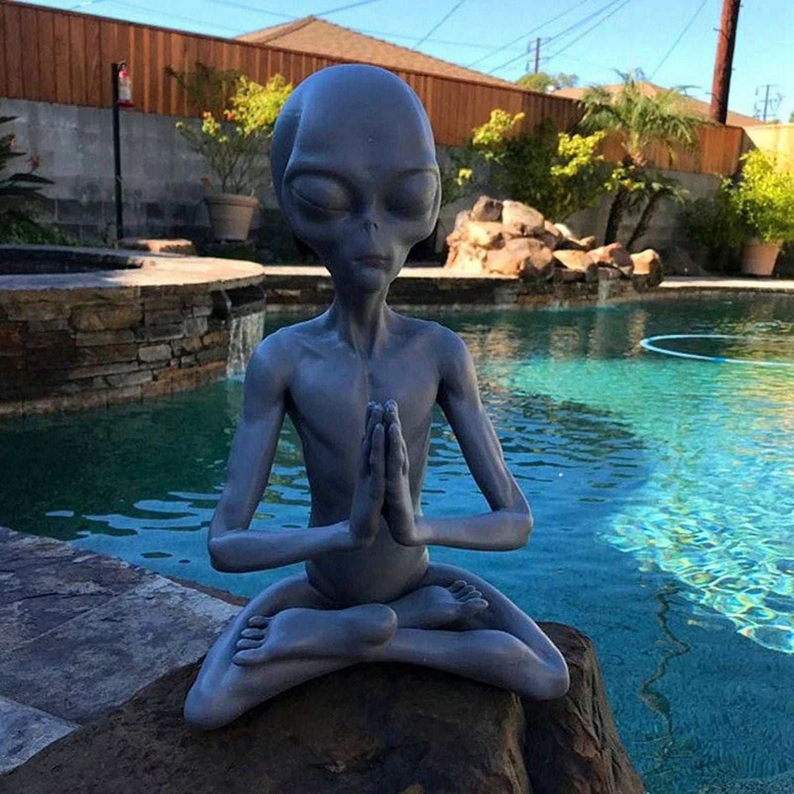 3X Statue Mini Resin Ornament Garden Home Office Yard Art Decor for Indoor Outdoor