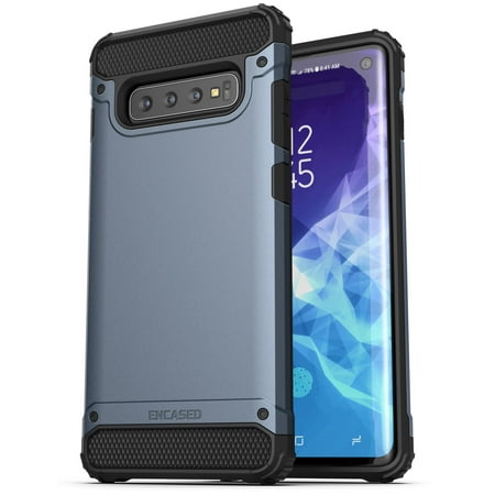 Encased Heavy Duty Galaxy S10 Case (2019 Scorpio Series) Military Grade Rugged Phone Protection Cover (Samsung S10 ) Slate (Best Bl Series 2019)