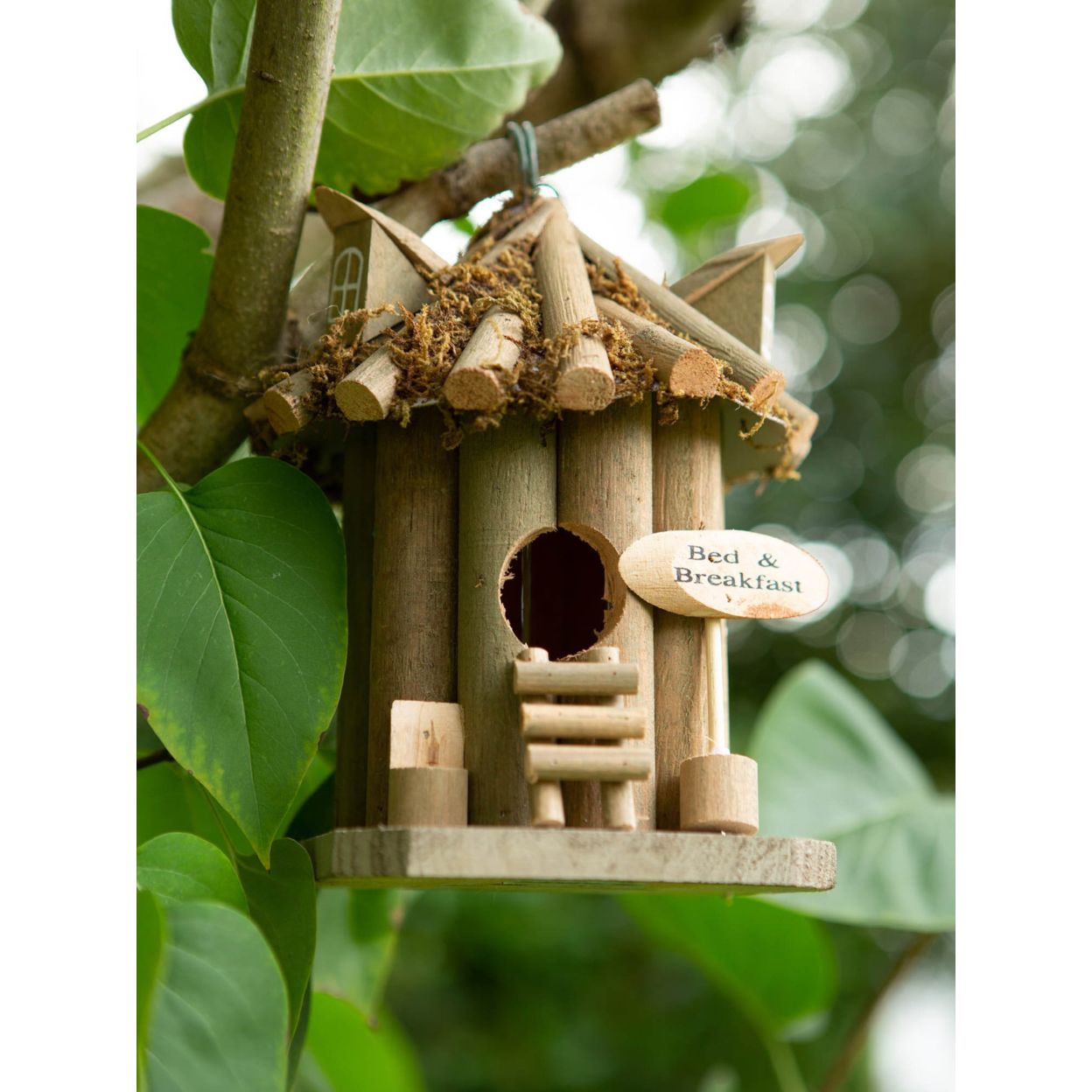 Home Decorative Bed And Breakfast Wood Birdhouse - Brown - image 2 of 5