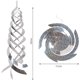 thumbnail image 5 of Reflectores en espiral repelentes de pájaros Silver Mylar Spinner, dispositivo reflectante para disuadir pájaros, decoración de jardín para asustar pájaros, como pájaros carpinteros, palomas y gansos, 5 of 5
