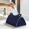 thumbnail image 6 of Sikiie Blue Firework Leather Tissue Box Cover Rectangle, Long Tissue Box Cover, Tissue Box Holder, Tissue Holder for Bathroom, 6 of 7