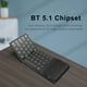 thumbnail image 3 of Teclados Teclado inalámbrico plegable BT5.1 Teléfono móvil Tableta PC Sistema triple Teclado portátil de cuero para negocios universal Tamaño de bolsillo Teclado inalámbrico BT portátil con panel táct, 3 of 8