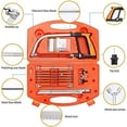 thumbnail image 2 of 8 HSS Blades, Adjustable Frame, Cuts Wood, Glass, Metal, PVC, & Tile, Portable Orange Case Included Multi-Purpose Mini Saw Set, 2 of 5