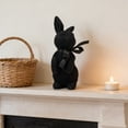 thumbnail image 5 of Tyidzon Flocked Bunny Easter Decorations with Bow Ties, Rabbit Figurines for Easter Centerpieces, Spring Home Tabletop Shelf Decor & Seasonal Gift, 5 of 6