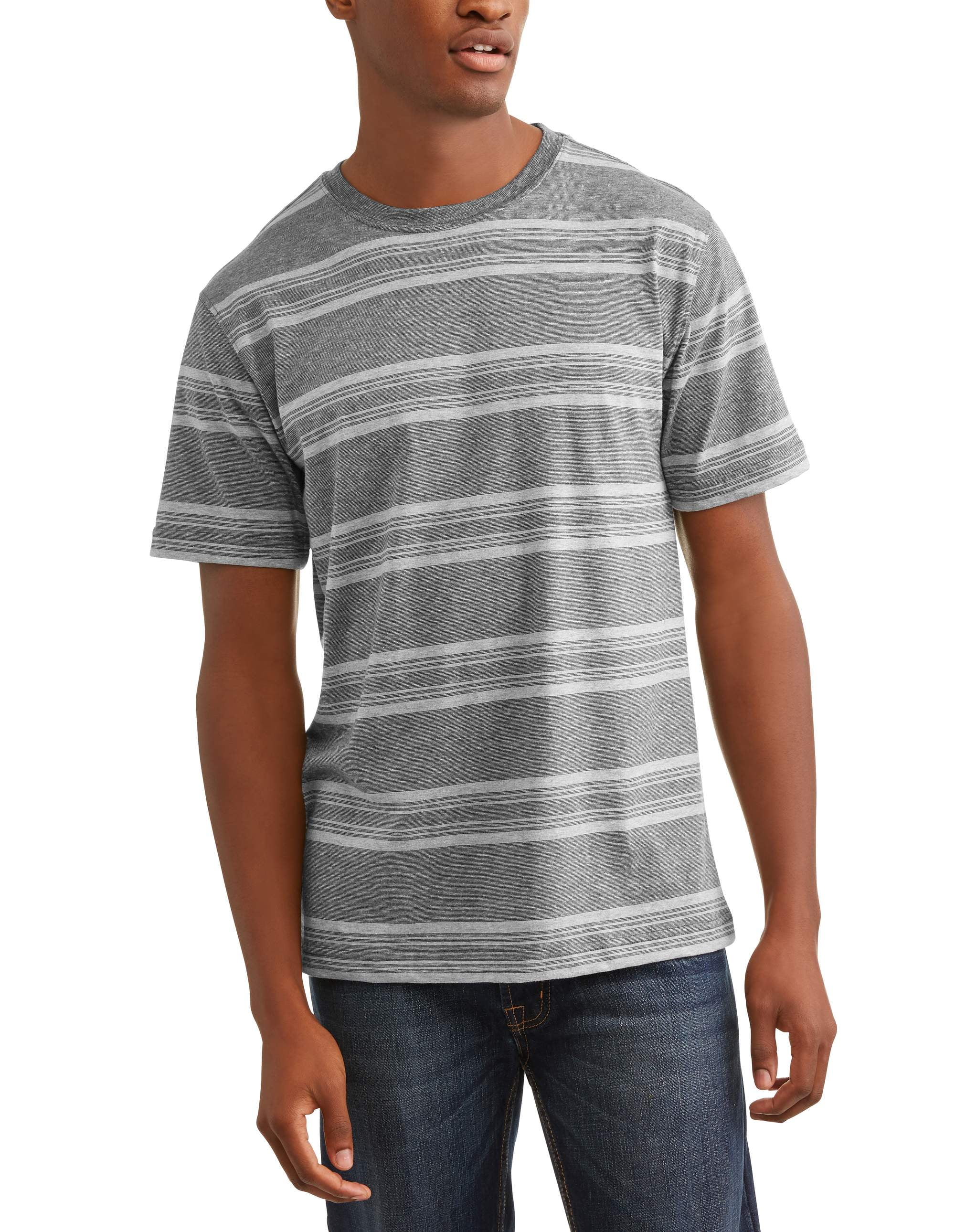 Men's and big and tall men's stripe tee, up to size 3xlt