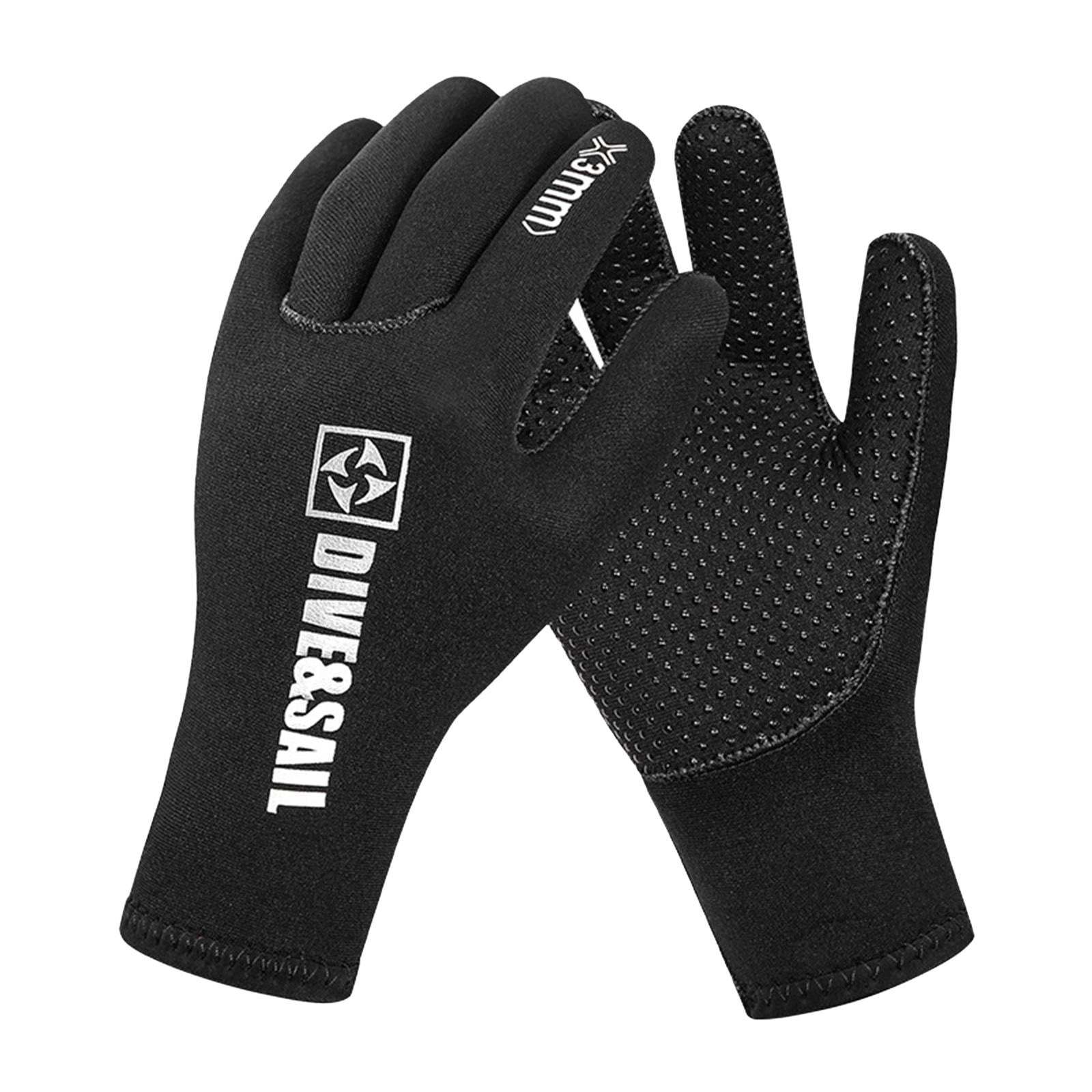 Adult Wetsuit Black Gloves 3MM Neoprene Swimming Diving Kayak Surf Socks Gloves. 
