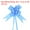 Blue, variant on Uxcell 8 Inch Pull Bows Ribbon Gift Wrapping String Rose Pattern Decorative Bow Tie Yellow 100 Pack