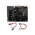 thumbnail image 3 of Inteprter B250C PCI-E 3.0 GPU LGA 1151 CPU Placa base SATA Switch Cable Set Tablero de minería de velocidad rápida Miner Equipment PC de escritorio Juegos de teclado y mouse para computadora, 3 of 6
