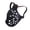 Black, variant on LAZIOEGR Dog Muzzle for Short Snout Dogs Breathable Holes Prevent Biting Chewing Anti-Eating Soft Rubber Muzzle Adjustable Fit Outdoor Walking Training Essential Security Gear - Black M (7.87 inches)