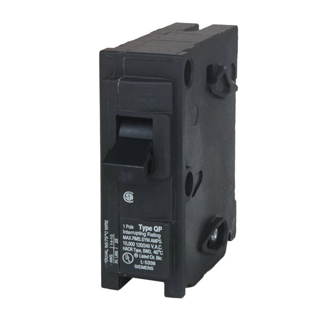 Interruptor termomagnético Siemens Q125 25 A 1 polo 120 V
