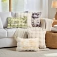 thumbnail image 6 of Unique Bargains 2pcs Soft Fluffy Pillow Covers for Living Room Grey 18" x 18", 6 of 7