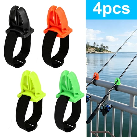 Fishing Rod Holder TSV 4pcs Universal Fishing Pole Holders Hands-Free V-Shaped Fishing Fasteners Binding Clip for Outdoor