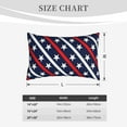 thumbnail image 6 of Fotbe Patriotic Star Pattern Pillow Cases - Envelope Closure - Luxury, Extra Soft, Cooling Pillow Covers - Wrinkle, Fade, Stain Resistant-16"x24", 6 of 9