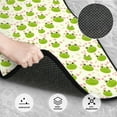thumbnail image 3 of Honeii Green Frog Print Car Foot Mat Four-Piece Set - Front & Rear Universal Car Floor Mats for SUVs, Trucks, Sedans, 3 of 7