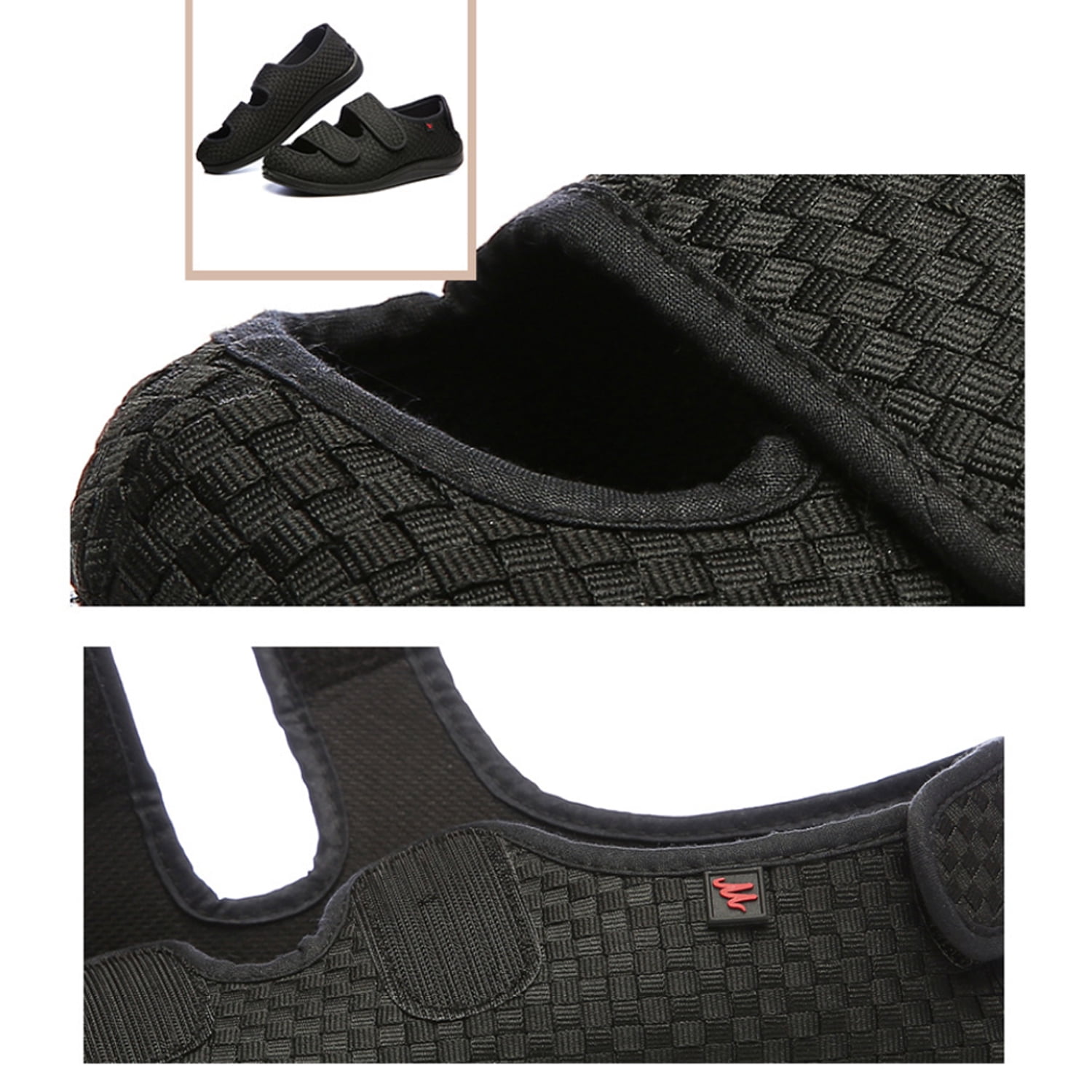 YOURDIARY Mens Womens Diabetic Sandals, Extra Wide Walking Shoes Slippers for Edema Plantar Fasciitis Bunions Arthritis Swollen Feet
