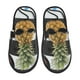 thumbnail image 1 of Fotbe Pineapple With Black Glasses Pantuflas Peludas para Mujer con Estampado, Zapatillas de Peluche, Zapatos de Invierno para Casa, Uso Interior y Exterior-Large, 1 of 8